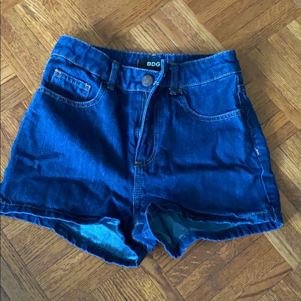 BDG high waisted denim shorts